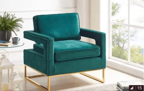 Poltrona Alosio Poltronas decorativas