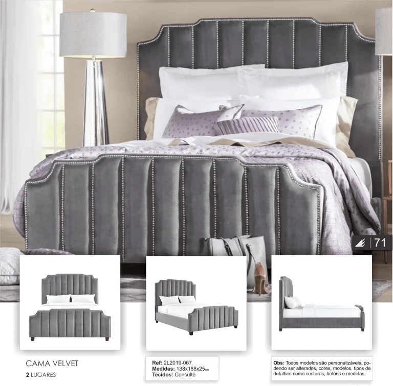 Cama Valvet casal