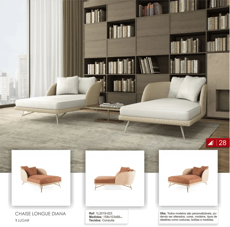 Chaise Longue Diana 1 lugar