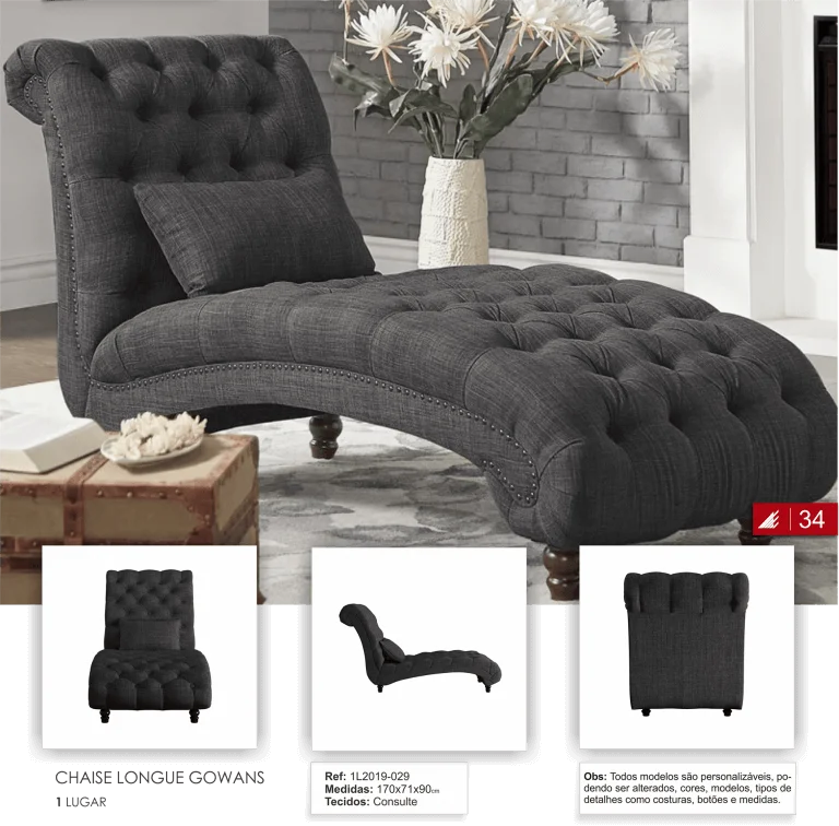 Chaise Longue Gowans 1 lugar