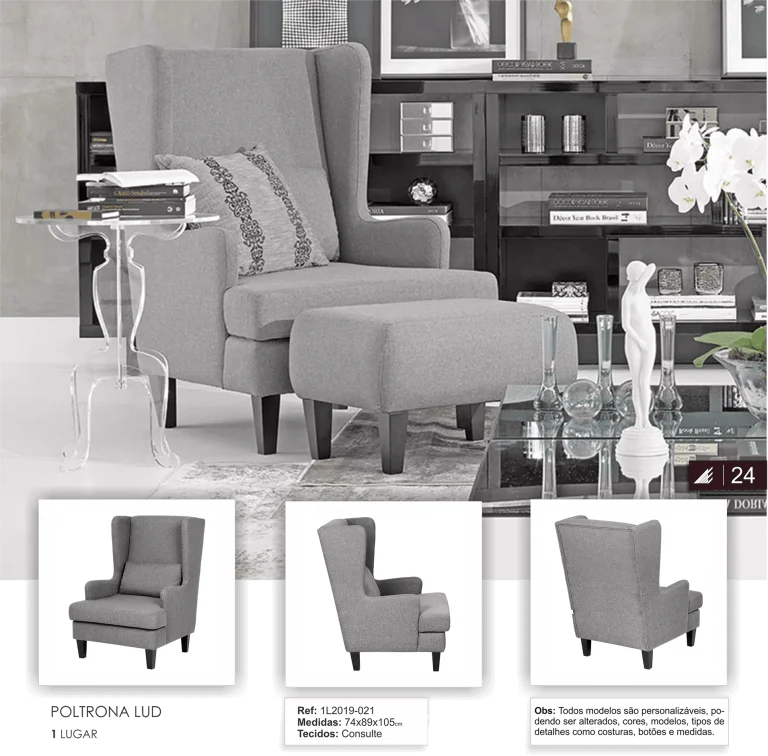 Poltrona Lud Poltronas decorativas