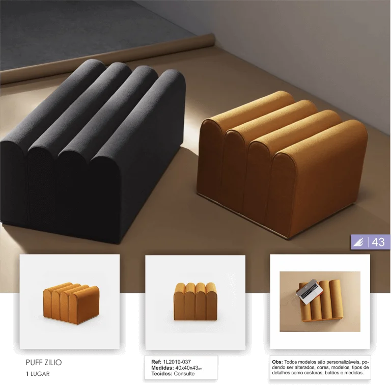 Puff Zilio Puffs decorativos Zilio