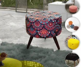 Reforma de puff decorativo